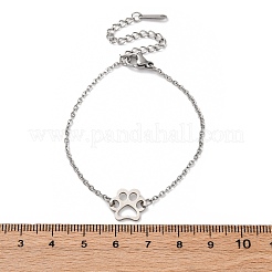Anlaufgeschützte Gliederarmbänder aus 201 Edelstahl&nbsp;LS-STAS-T040-JN020-1