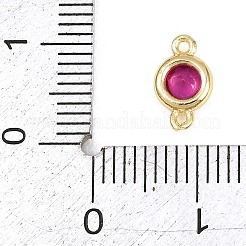 Verbindungsanhänger aus Messing mit kubischem Zirkonia-Pavé&nbsp;KK-TAC0015-01G-01