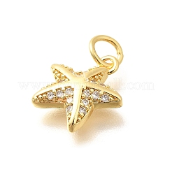 Pendenti in zirconi cubici trasparenti in micro pavè di ottone&nbsp;LS-KK-Q040-01F-G