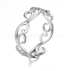 Anillos de dedo de acero inoxidable 304 para mujer&nbsp;FS-WGFE90D-04