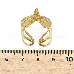 Offene Manschettenringe aus Edelstahl 304 für Damen&nbsp;RJEW-A102-02G
