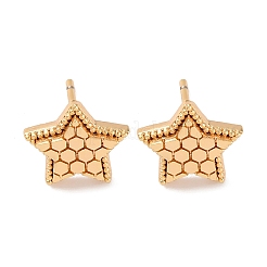 Clous d'oreilles en laiton&nbsp;EJEW-D288-14G