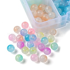 200 pz 8 colori perline acriliche trasparenti&nbsp;OACR-YW0001-82