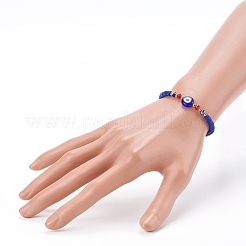 Bracelets extensibles en perles heishi en pâte polymère&nbsp;BJEW-JB06130-01