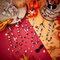 Kits de bracelets à faire soi-même sur le thème d'Halloween&nbsp;DIY-SC0031-79