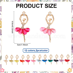 Pendenti grandi in lega 24 pz 12 colori&nbsp;FIND-ME0002-15