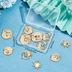 12 pendentif en acier inoxydable 304 de 4 styles&nbsp;STAS-BBC0001-61
