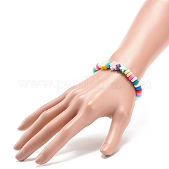 9pcs 9 Stil handgemachte Fimo Perlen Stretch-Armbänder Set&nbsp;BJEW-JB08959
