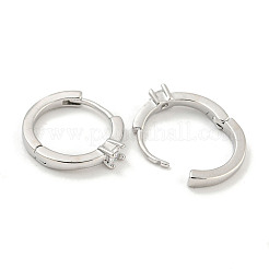 Orecchini in zircone chiaro con micro pavè di ottone&nbsp;EJEW-S228-03P