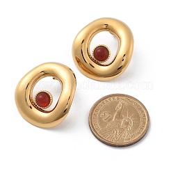 Boucles d'oreilles à tige en acier inoxydable 304&nbsp;STAS-Z112-12G-02