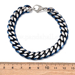 304 Edelstahl Cuban Link Kettenarmbänder für Männer und Frauen&nbsp;BJEW-C124-04A-01
