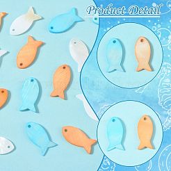 20 ciondolo a forma di conchiglia naturale tinta&nbsp;SHEL-FS0001-16