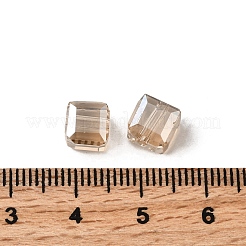 Perles en verre galvanisée&nbsp;EGLA-G040-01A-PL03
