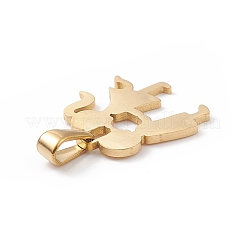 Colgantes de acero inoxidable 304 con recubrimiento al vacío de PVD&nbsp;STAS-G284-15G