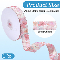 1 rouleau de ruban satin polyester imprimé simple face&nbsp;SRIB-CY0001-47B