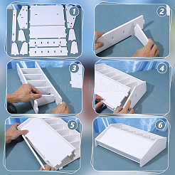 6 Gitter MDF Hüftgurt Aufbewahrung Organizer Halter&nbsp;ODIS-WH0108-058