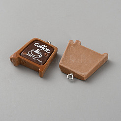 Pendenti in resina opaca a tema caffè&nbsp;LS-RESI-CJC0028-04P-03