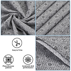 Rutschfeste Vliesstoffe aus Polyester mit Pflaumenblütenmuster&nbsp;DIY-WH0453-90A