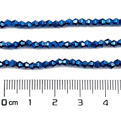 Transparentes perles de verre de galvanoplastie brins&nbsp;EGLA-A039-T2mm-UA03
