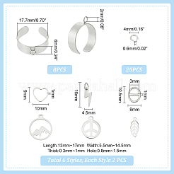 DIY-Set zur Herstellung von Charm-Manschettenringen&nbsp;STAS-UN0051-42