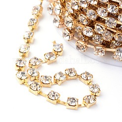 Chaînes en laiton avec strass&nbsp;CHC-T002-SS16-01C