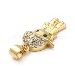 Ottone micro spianare pendenti zirconi&nbsp;KK-H433-13A-G