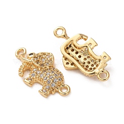 Pendenti in zirconi cubici trasparenti in micro pavè di ottone&nbsp;CU-H002-07A-G
