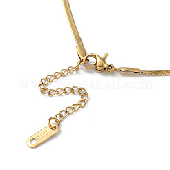 Collana con ciondolo a fiocco in acciaio inossidabile 304&nbsp;NJEW-Z028-02G