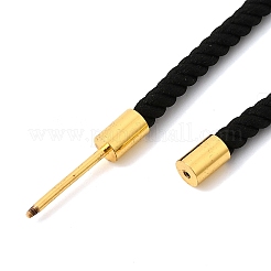 Fabrication de colliers en cordon Milan en nylon rond de 3 mm&nbsp;BJEW-H642-01G-31