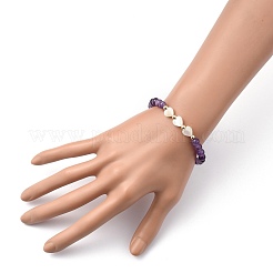 Pulseras de cuentas elásticas&nbsp;BJEW-JB05403-04