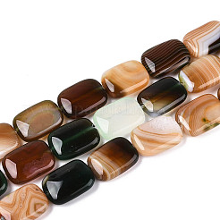 Chapelets de perles d'agate naturelle&nbsp;G-N356-03A-05