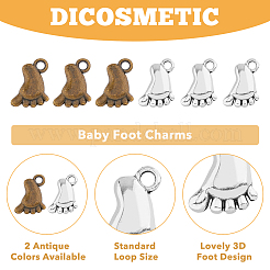 80pcs 2 breloques en alliage de style tibétain de style&nbsp;FIND-DC0004-14