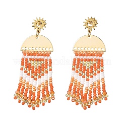 Pendientes de araña de latón para mujer.&nbsp;EJEW-MZ00757-03