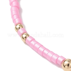 2 juego de pulseras elásticas con cuentas de vidrio para mujer&nbsp;BJEW-MZ00296-01