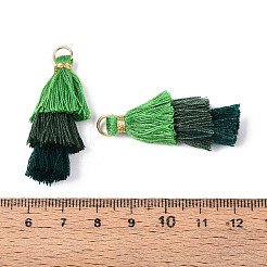 Décorations pendentif pompon en polycoton (coton polyester)&nbsp;X-FIND-T018-03