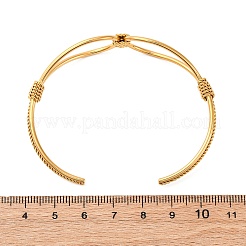 Bracelets manchettes en acier inoxydable 304 pour femmes&nbsp;BJEW-S162-02G