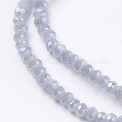 Chapelets de perles en verre électroplaqué&nbsp;GLAA-F078-PL04