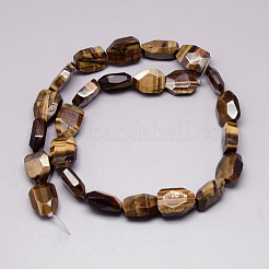 Chapelets de perles d'œil de tigre naturel&nbsp;G-Q948-63