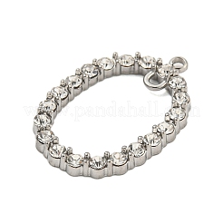 Dijes de conector de rhinestone de cristal de acero inoxidable 304&nbsp;STAS-L080-019P