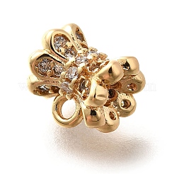 In ottone micro pavé di tubi in zirconia cubica&nbsp;KK-M318-26G