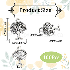 100pcs pendentif en alliage de style tibétain&nbsp;FIND-SC0005-60