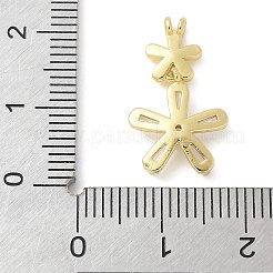 Colgante micropavé cubic zirconia de latón&nbsp;KK-K298-43G