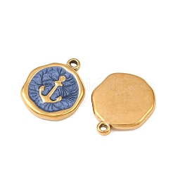 304 Edelstahl-Emaille-Anhänger&nbsp;STAS-P425-01G-07