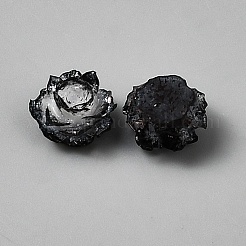 Rosa de la resina de los cabochons de la flor&nbsp;CRES-TAC0007-10B