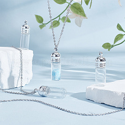 Kits para hacer collares con colgantes de botellas de vidrio&nbsp;DIY-UN0007-62A