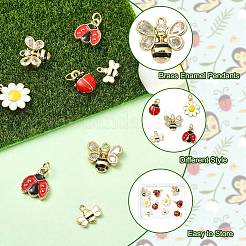 10 pz 5 stili pendenti in ottone smaltato&nbsp;KK-CJ0004-28