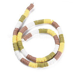 Brins de perles d'argile polymère faites à la main 4 couleur fixes&nbsp;CLAY-S096-029D