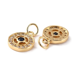 Colgante micropavé cubic zirconia de latón&nbsp;ZIRC-P092-005G-RS
