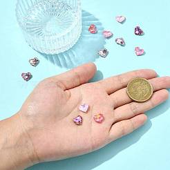 12 Stück 6 Farben Glas Strass Cabochons&nbsp;RGLA-FS0001-21