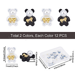 Cabochon in plastica 24 pz 2 colori&nbsp;MRMJ-PJ0001-07